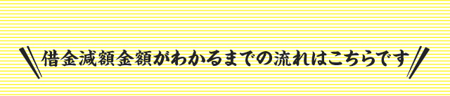 借金減額までの流れはこちらです